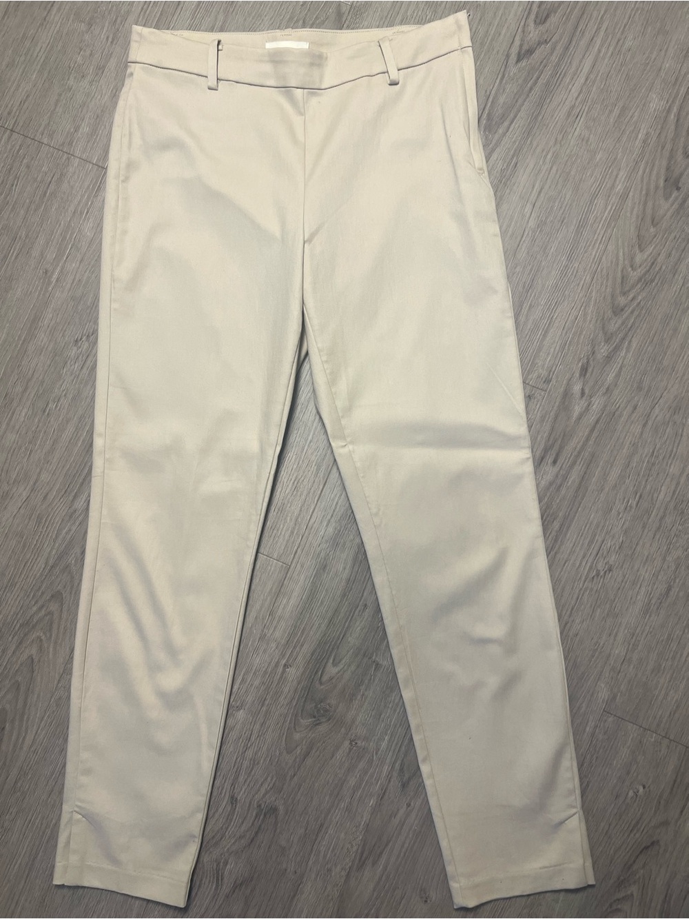 H&M Cream Straight-Leg Tailored Trousers | Workwear